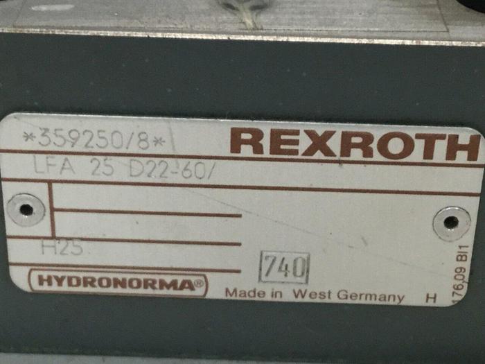 Used REXROTH Hydraulic Valve LFA25D2260 #104746