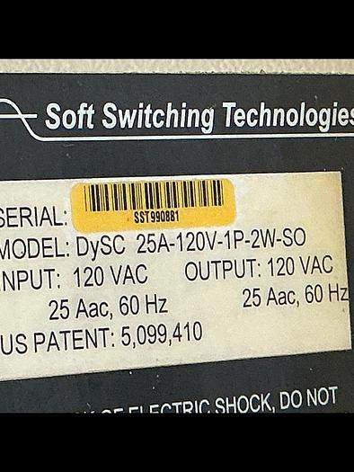 Used SOFT SWITCHING TECHNOLOGIES DySC 25A-120V-1P-2W-SO