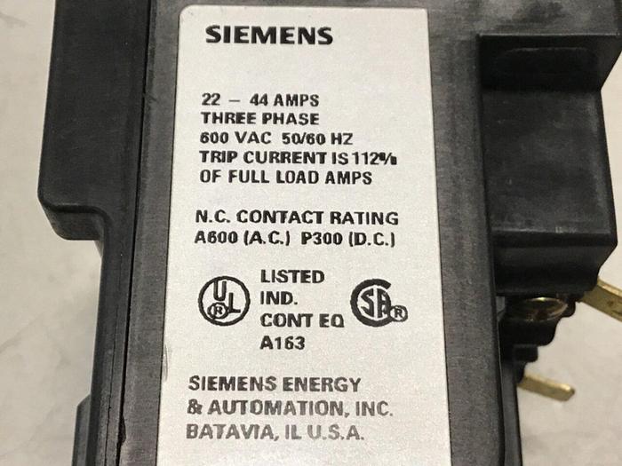 Used SIEMENS Relay 958L109441U #120070
