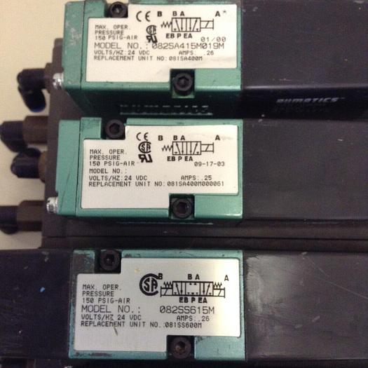 Used NUMATICS Control Block w/ Valves 082SA415M #80023