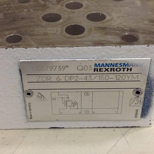 Used MANNESMANN REXROTH Pressure Reducer Valve ZDR6DP243150120YM #77531
