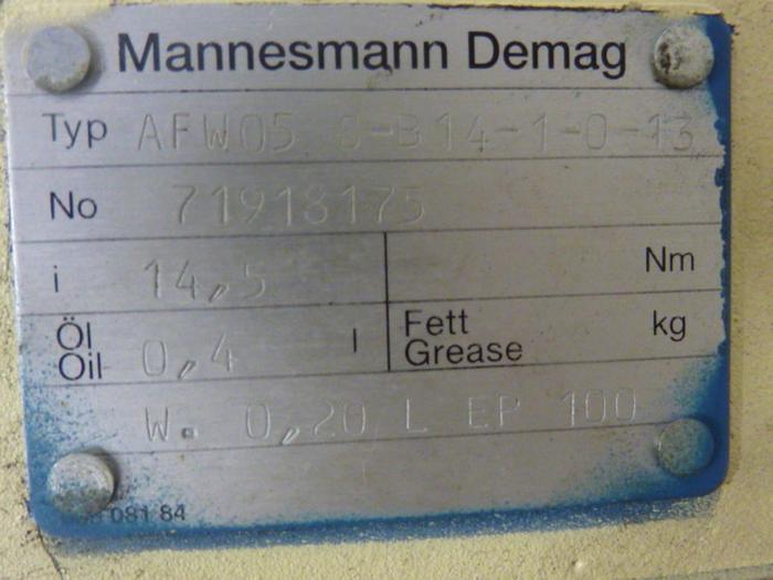 Used MANNESMANN DEMAG Microspeed Unit FG06 U1-H2-F2 Used