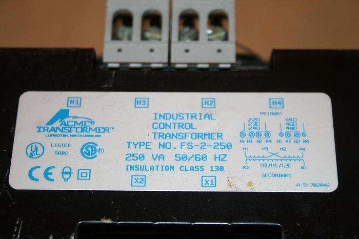 Used ACME ELECTRIC Transformer FS-2-250 Used