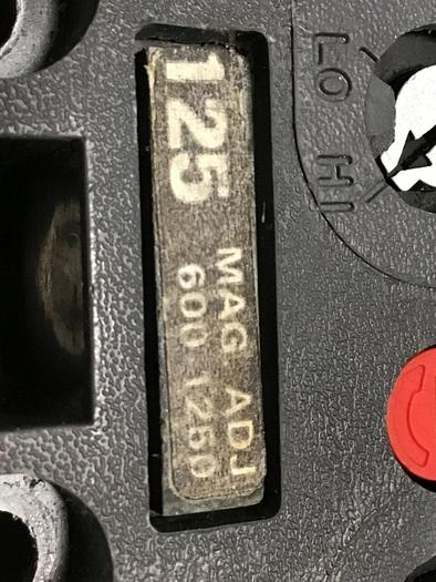 Used GENERAL ELECTRIC / GE 125 Amp Circuit Breaker TFJ236125WL USED