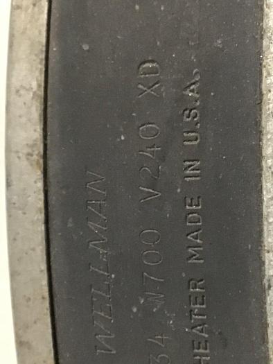 Used WELLMAN 700 Watt Heater Band 326334 700W #125845