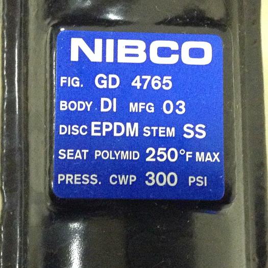 Used NIBCO Butterfly Valve GD 4765 #72820