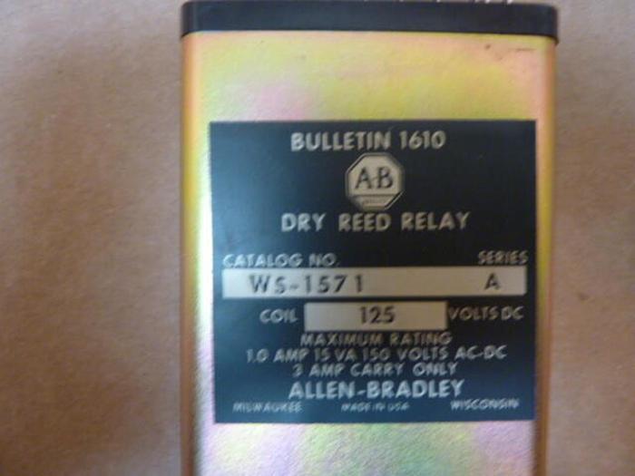 Used ALLEN BRADLEY Dry Reed Relay WS-1571 SER A #27729
