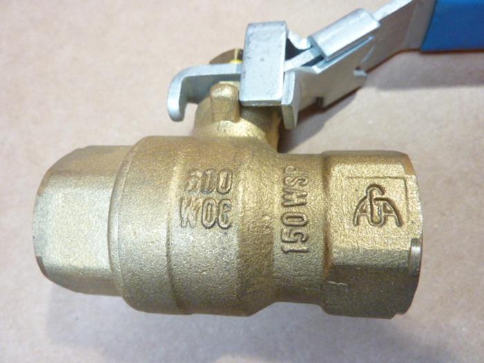 Used GENERIC Ball Valve 3/4" 600 WOG 150 WSP #40608