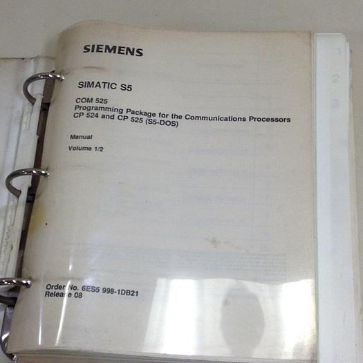 Used SIEMENS Manual 6ES5 998-1DB21 #70894