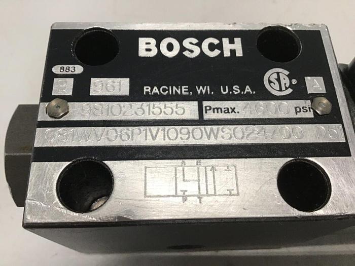 Used BOSCH Directional Valve 081WV06P1V1090WS024/00D51 Used