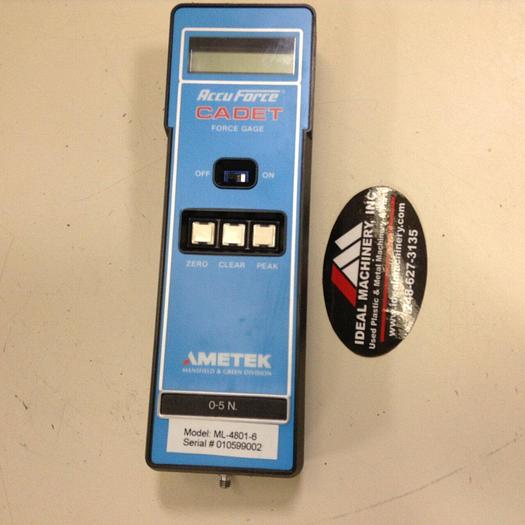 Used AMETEK Cadet Force Gauge w/ Case ML-4801-6 #77309