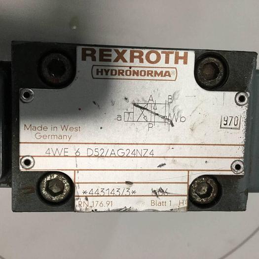 Used REXROTH Valve 4WE6D52AG24NZ4 #91516