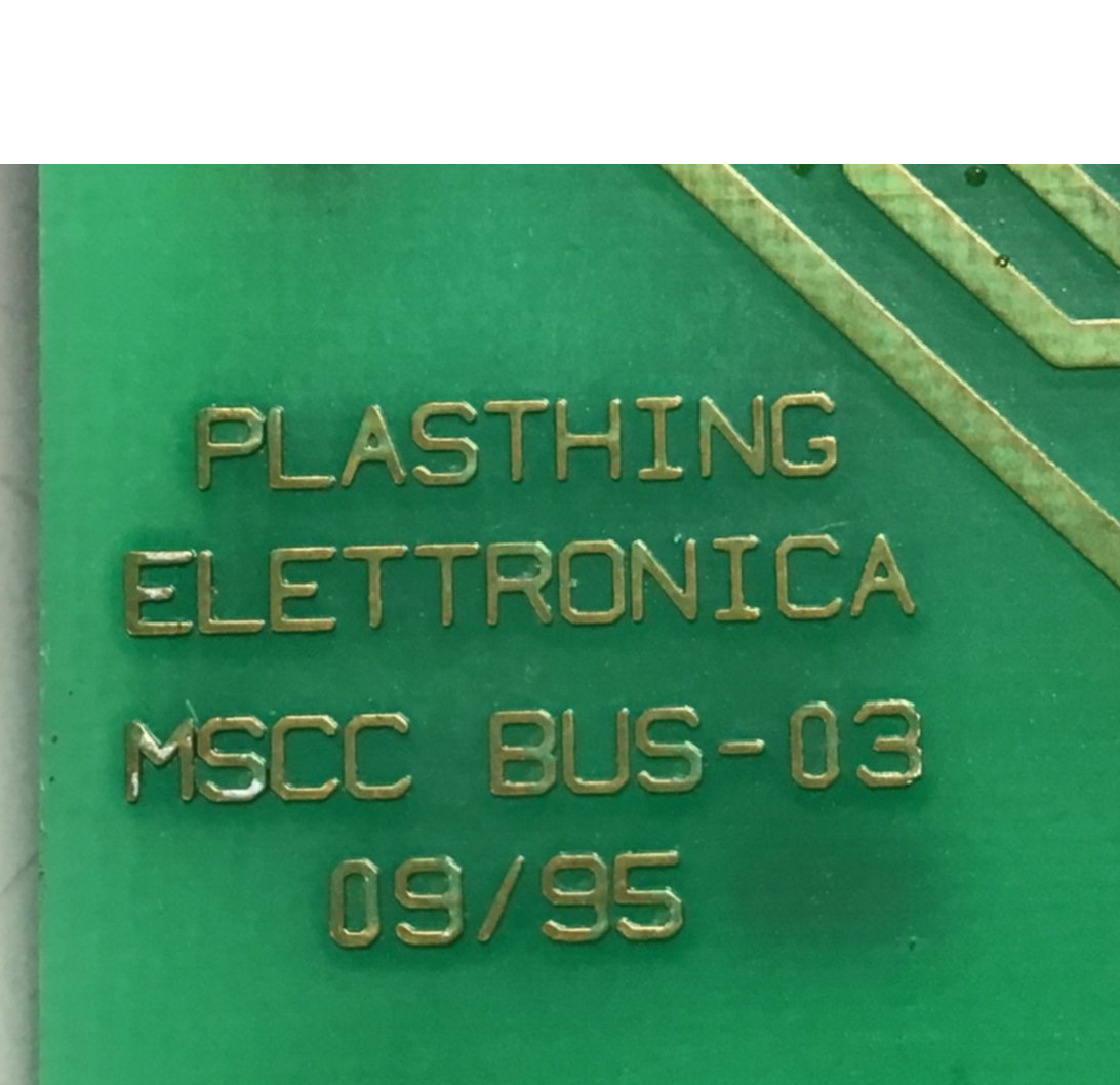 Used PLASTHING BackPlane MSCC BUS-03 USED