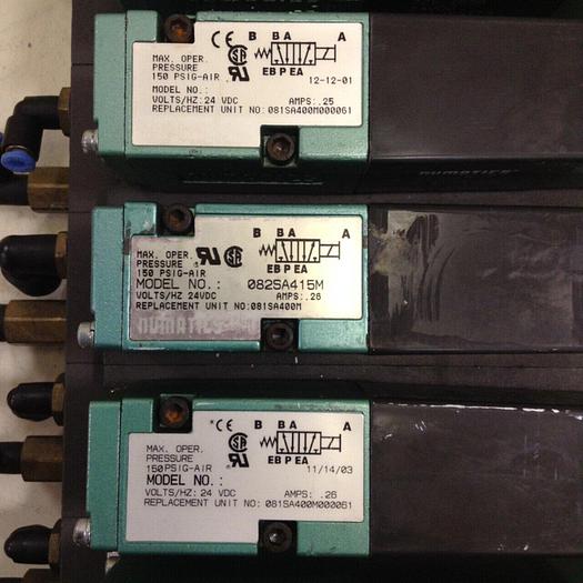 Used NUMATICS Control Block w/ Valves 082SA415M #80035