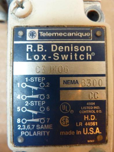 Used TELEMECANIQUE Limit Switch C3JK06 #25016