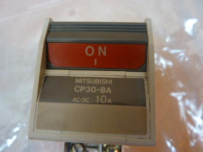 Used MITSUBISHI 10 Amp Circuit Protector CP30-BA-2P-10A #37292