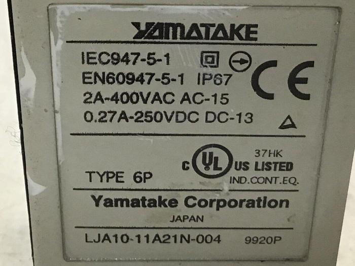 Used YAMATAKE Limit Switch LJA10-11A21N-003 #121744