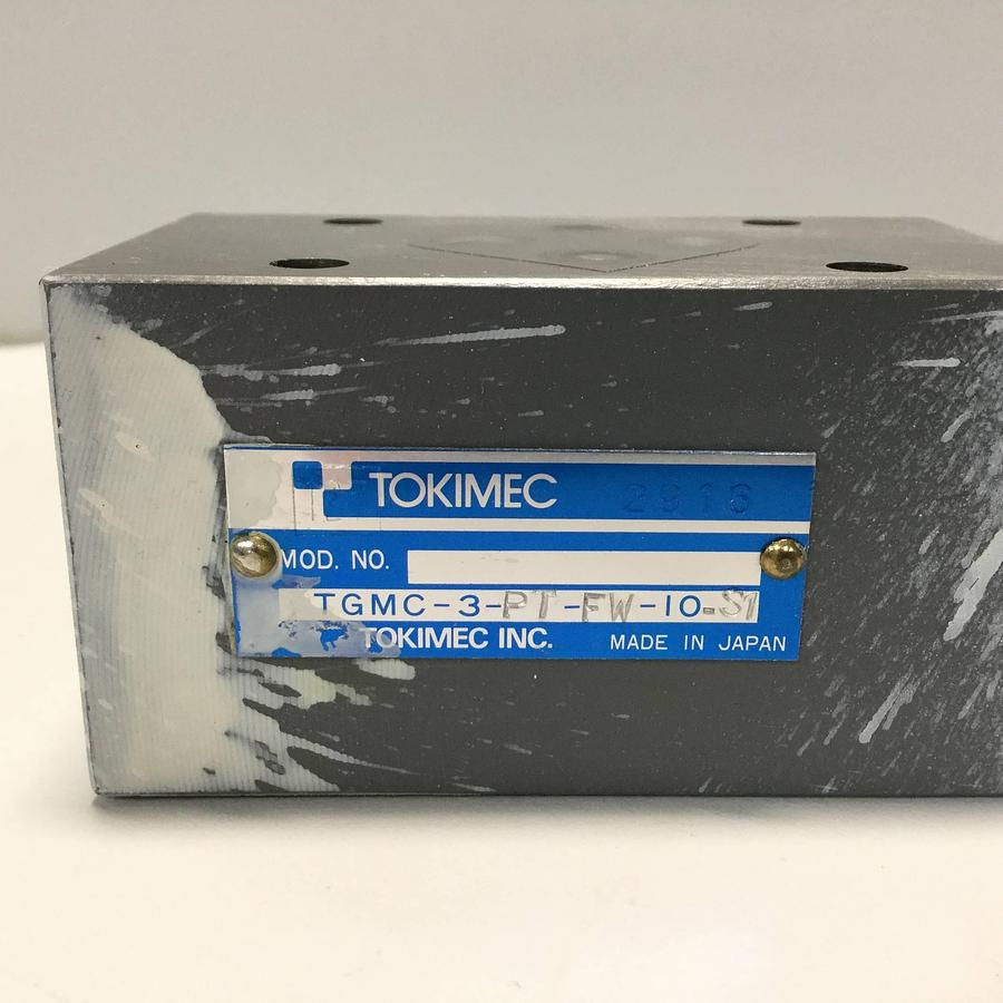 Used TOKIMEC Pressure Relief Valve TGMC-3-PT-FW-10-S1 USED