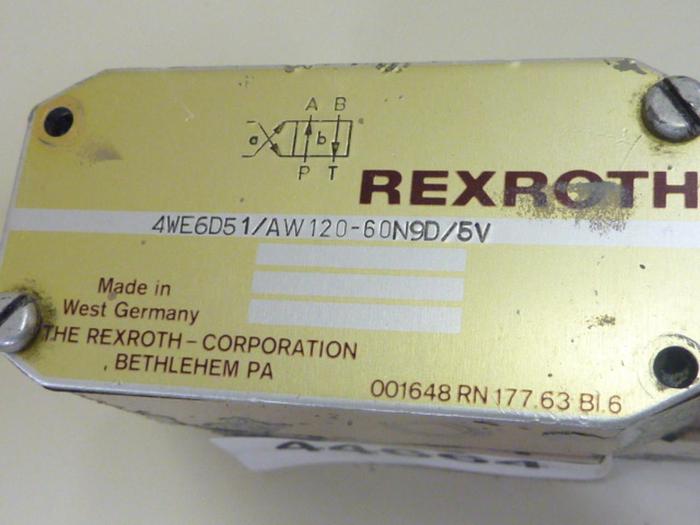 Used REXROTH Valve 4WE6D51AW12060N9D5V #44664