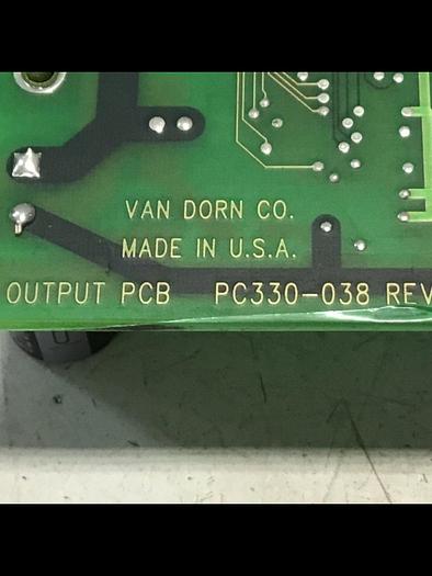 Used VAN DORN Pathfinder DC Output Board PC330-038 Used