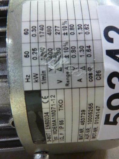 Used REXROTH Motor MDEMA1M071-12 #59342