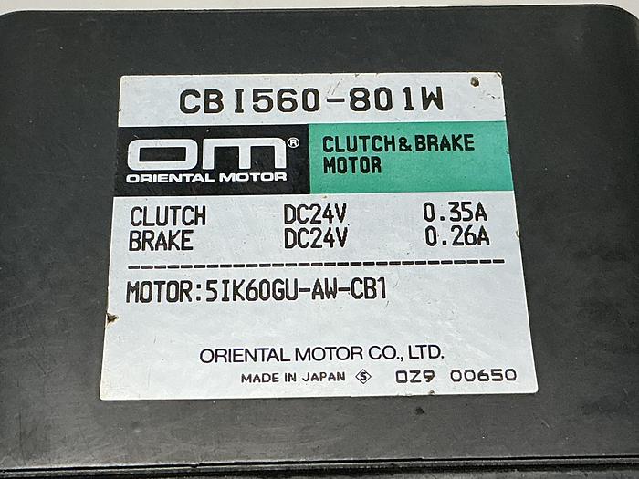 Used ORIENTAL MOTOR 5IK60GU-AW-CB1