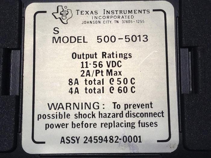Used TEXAS INSTRUMENTS Output Module 500-5013 #101719