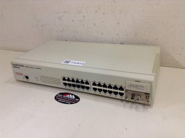 Used CABLETRON 10 Base-T Hub w/ Lanview SEHI-24 #75003