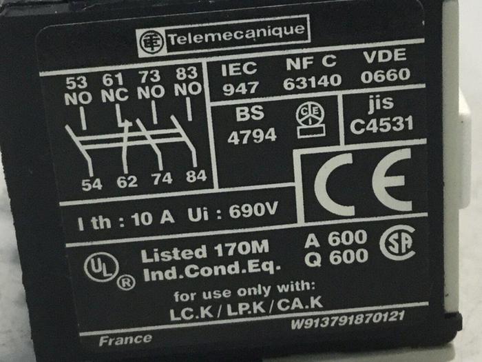 Used TELEMECANIQUE Contactor LA1KN317 #103085