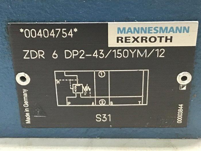 Used REXROTH Valve ZDR6DP243150YM12 #137682