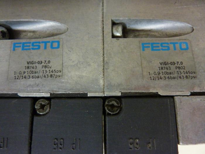 Used FESTO Control Block w/ Valves IFB8-03 #52735