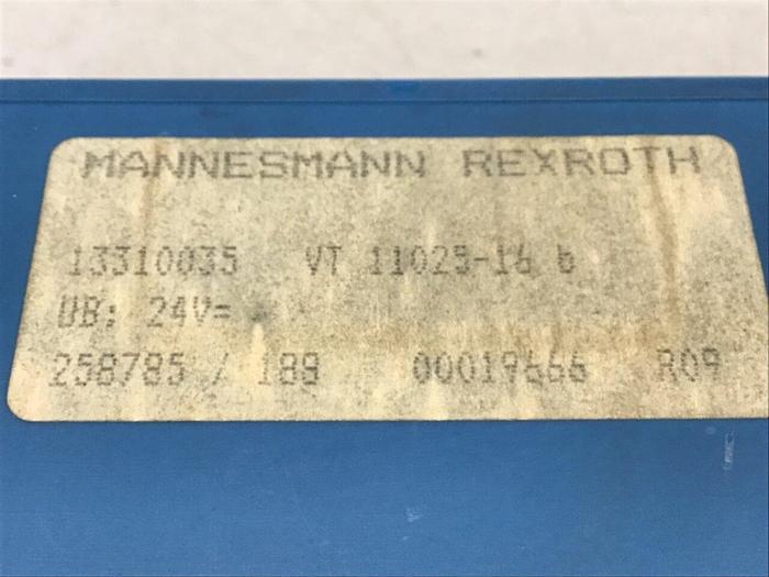 Used MANNESMANN REXROTH Amplifier VT11025-16 Used