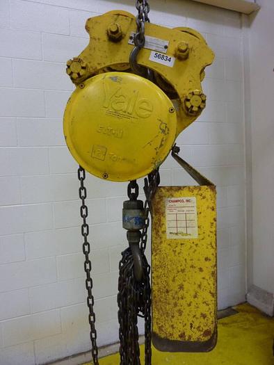 Used YALE HOISTS Trolley Chain Hoist D-190402 #56834