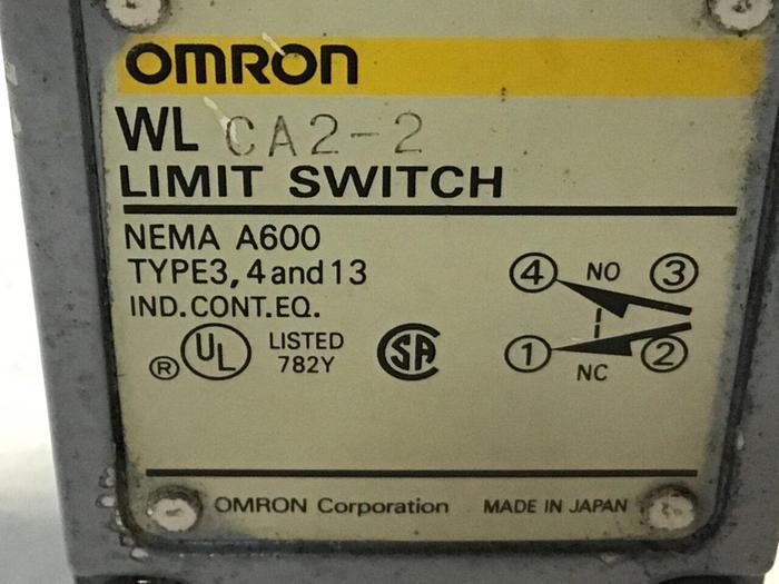 Used OMRON Limit Switch WLCA2-2 #121884