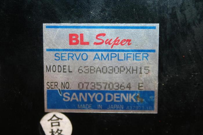 Used SANYO DENKI Servo Amplifier 63BA030PXH15 Used