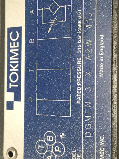 Used TOKIMEC Valve DGMFN-3-X-A2W-41J #106398