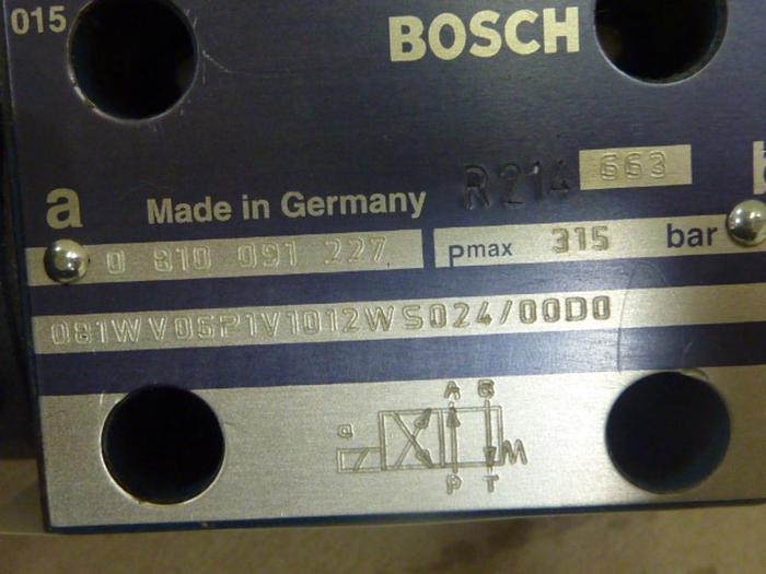 Used BOSCH Directional Valve 0 810 091 227 #47239