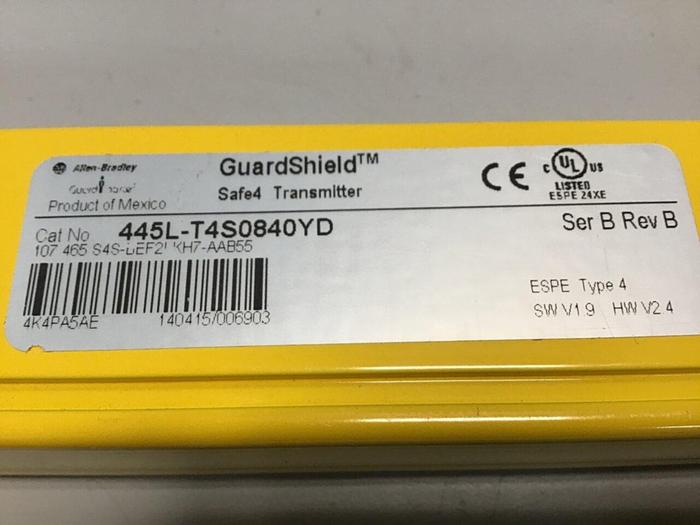 Used ALLEN BRADLEY Light Curtain Transmitter 445L-T4S0840YD USED