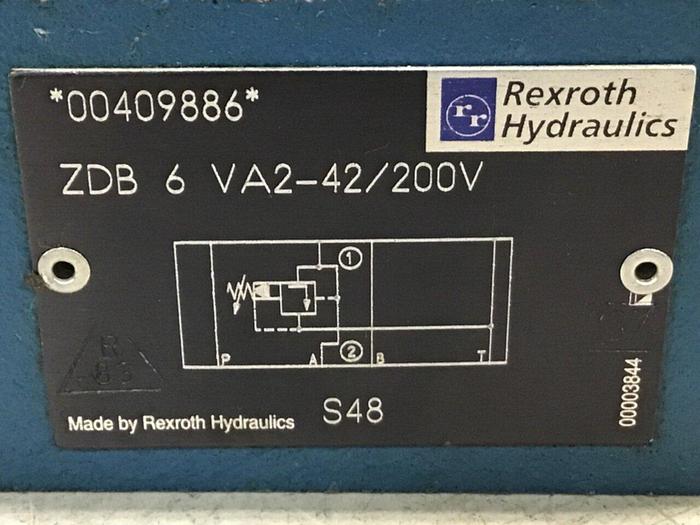 Used MANNESMANN REXROTH Valve ZDB 6 VA2-42/200V #132463