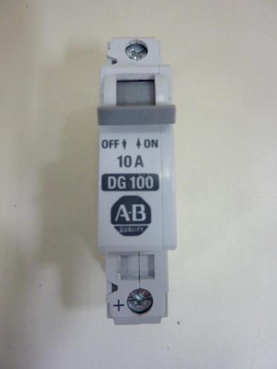 Used ALLEN BRADLEY 10 Amp Circuit Breaker 1492-CB1/DG100 SER B #63798
