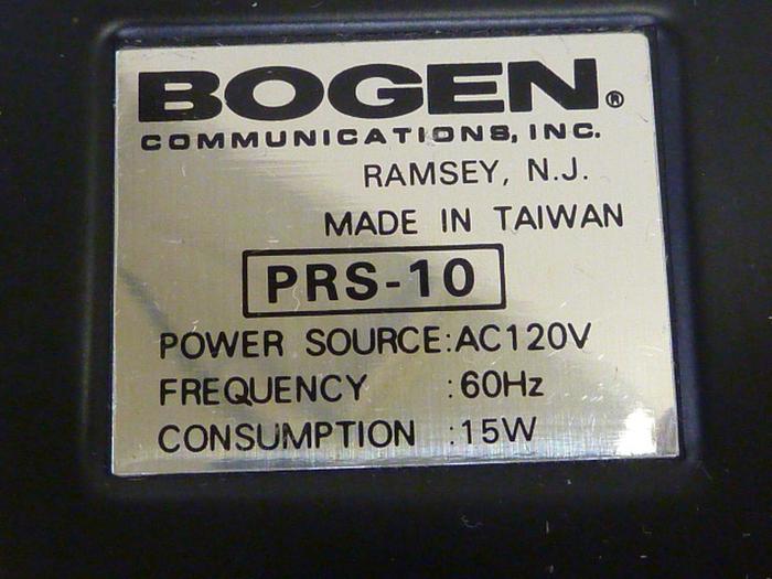 Used BOGEN COMMUNICATION Power Supply PRS-10 #53112