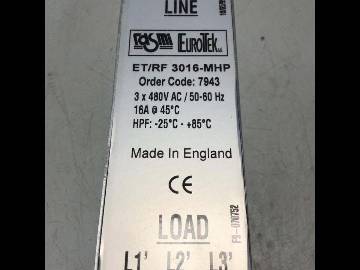 Used EUROTEK Line Reactor ET/RF 3016-MHP USED