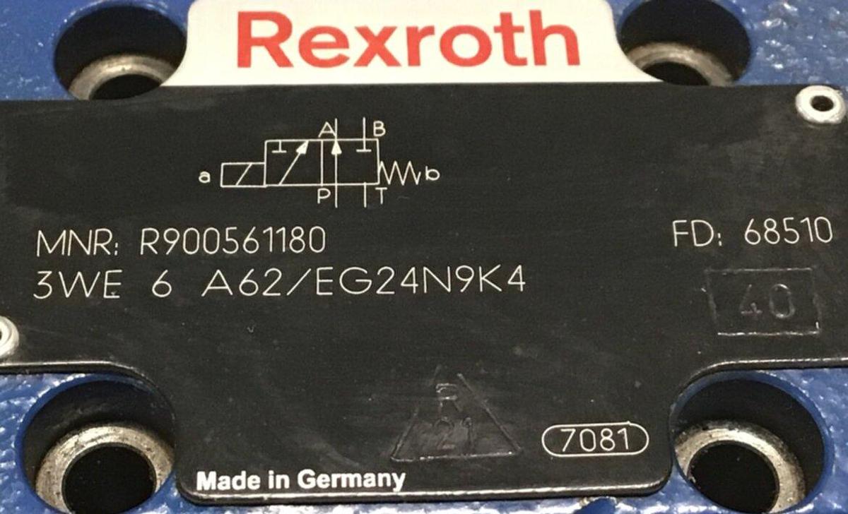 Used REXROTH Valve 3WE6A62/EG24N9K4 USED