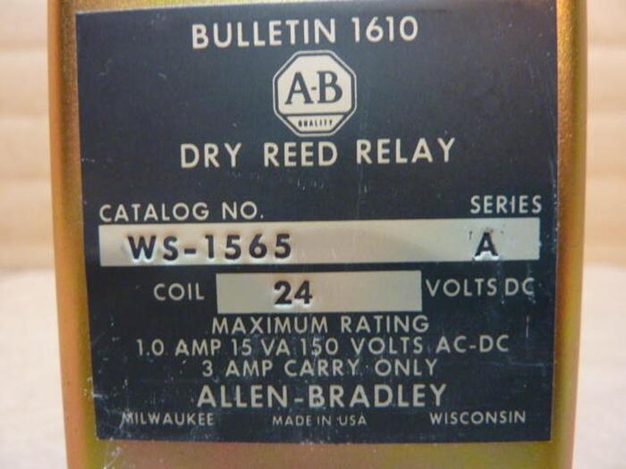 Used ALLEN BRADLEY Dry Reed Relay WS-1565 SER A #27734