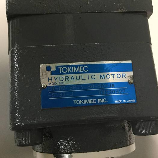 Used TOKIMEC Hydraulic Motor CR-07-5PT4-30-SD-JA-S137-J #95923
