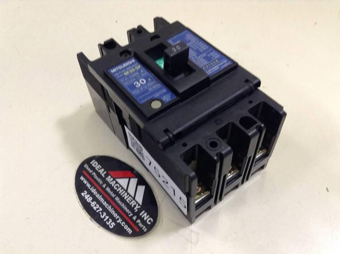 Used MITSUBISHI 30 Amp Circuit Breaker NF30-SP-30 #75215