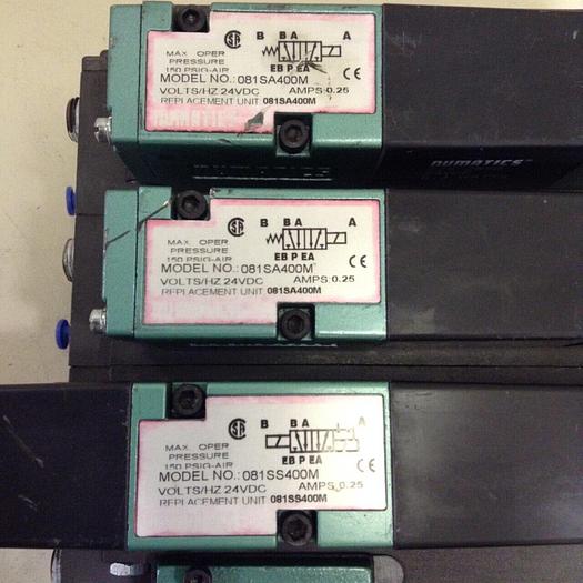Used NUMATICS Control Block w/ Valves 081SA400M #80000