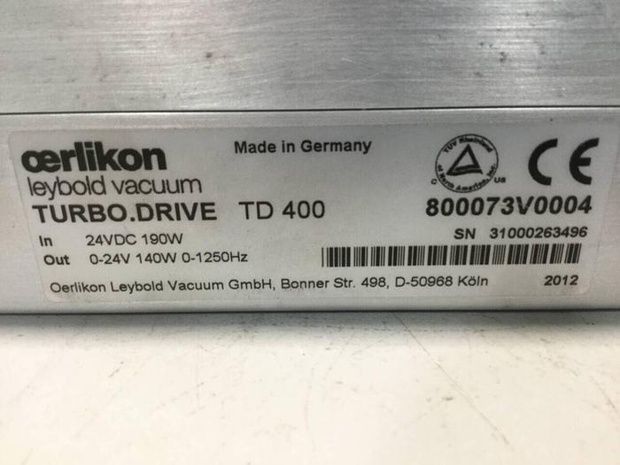 Used LEYBOLD Turbo Drive TD 400 #99733