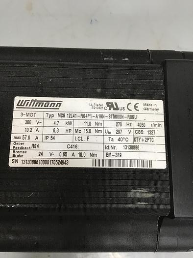 Used WITTMANN Motor MCS 12L41-RS4P1-A19N-ST5800N-R0SU Used #133482