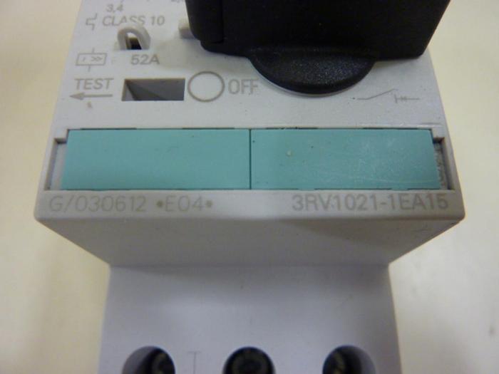 Used SIEMENS 4 Amp Circuit Breaker 3RV1021-1EA15 #50113